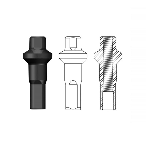 Sapim 16mm Double Square Alloy 7075 Alloy Nipples Polyax - ( BLACK - Foto 6