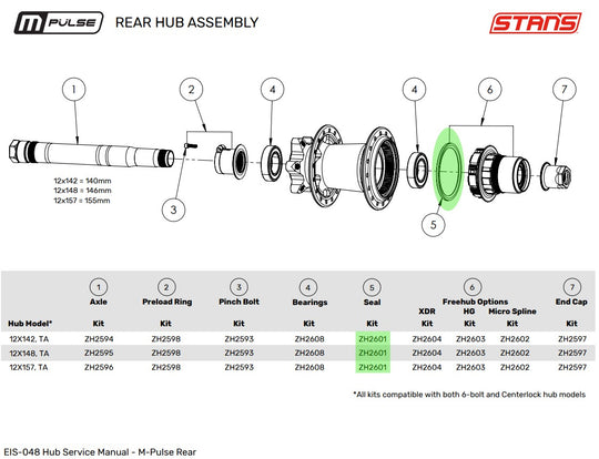 M-pulse Hub Shell Seal
