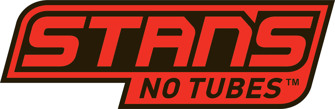 Large Stan's NoTubes Black/Red Sticker