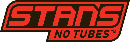 Large Stan's NoTubes Black/Red Sticker