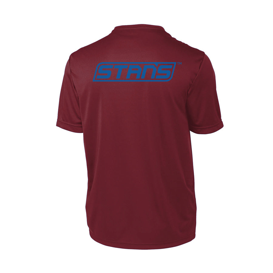 Burgundy/Blue Men's Tech T