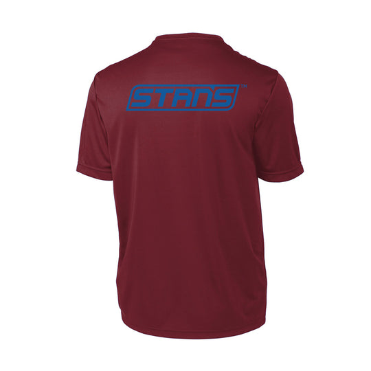 Burgundy/Blue Men's Tech T