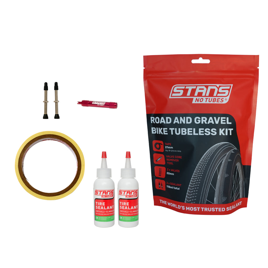 gravel tires for road bike 28mm Stans Road/Gravel Tubeless Kit Sizes: 25mm Tape